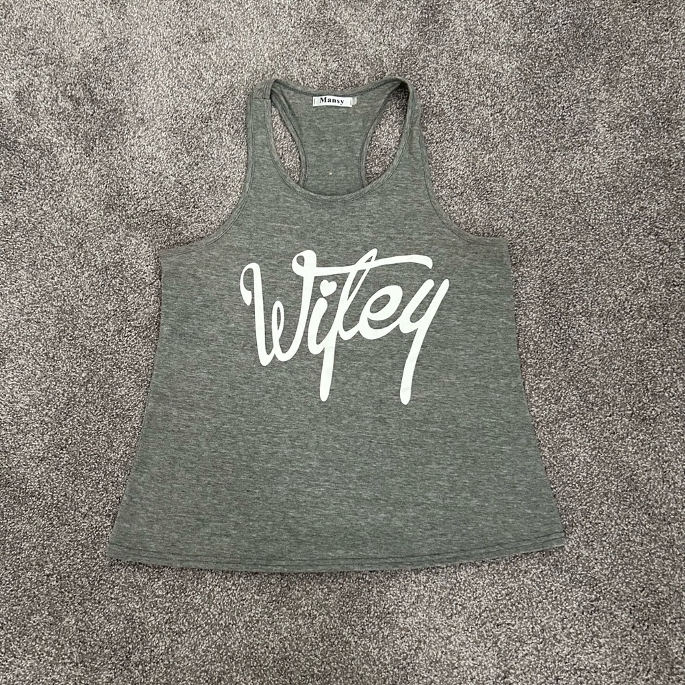 Wifey racer back tank